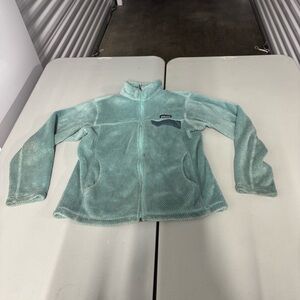 Women Green Fleece Jacket Patagonia medium pullover